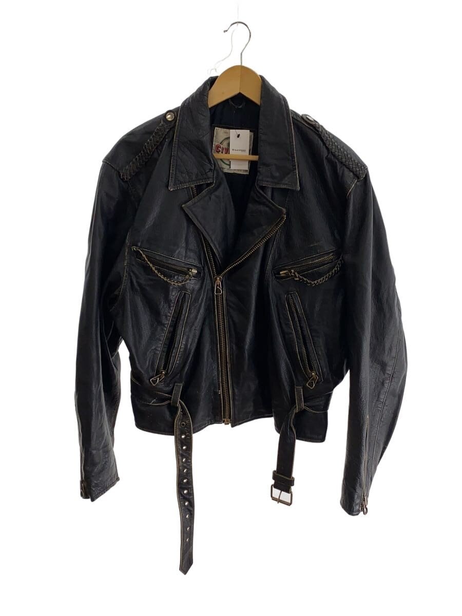 その他ブランド / ダブルライダースジャケット/--/レザー/BLK