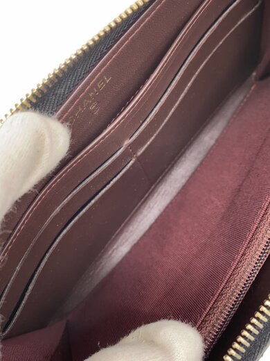 商品画像：長サイフ_マトラッセ_ラムスキン_ラウンド_ココマーク_BLK/羊革/BLK/レディース 6