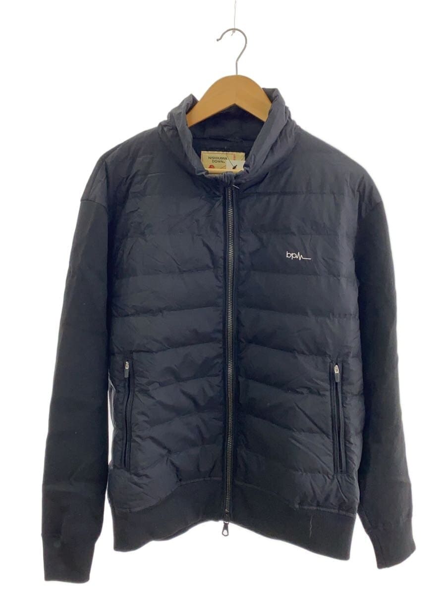 nano universe / ダウンジャケット/L/ポリエステル/BLK/無地/668-2214209