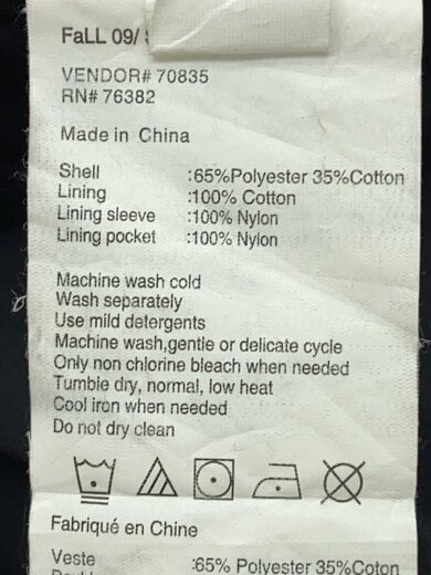 商品画像：ジャケット/L/コットン/BLK/32498 4