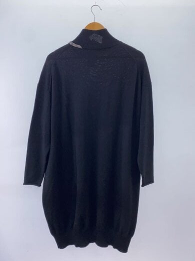 商品画像：長袖ワンピース/2/ウール/BLK/無地/YE-K07-186 2