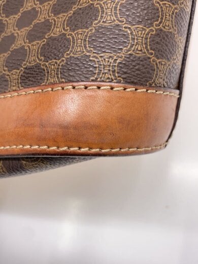 画像：CELINEハンドバッグ/レザー/BRW/総柄7