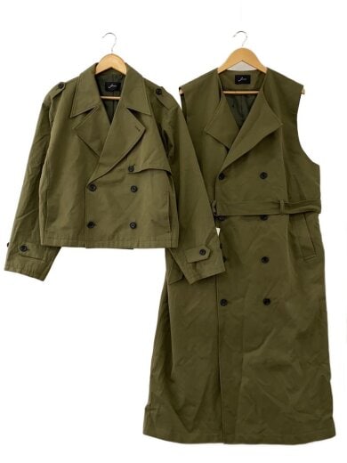 商品画像：トレンチコート/L/コットン/KHK/無地/West Side Modern 3 Way trench 1