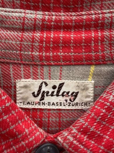 商品画像：長袖シャツ/--/コットン/RED/チェック 3