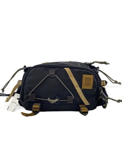 商品画像：ウエストバッグ/ポリエステル/BLK 1