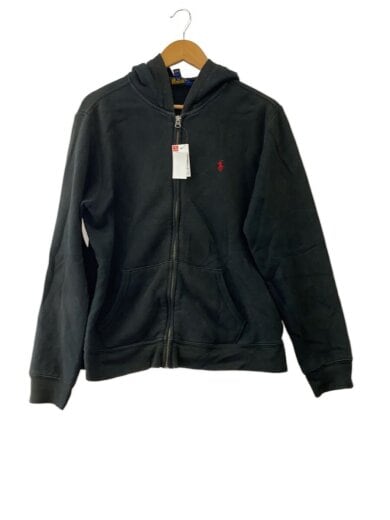 商品画像：90s/ジップパーカー/M/コットン/ブラック/無地// 1