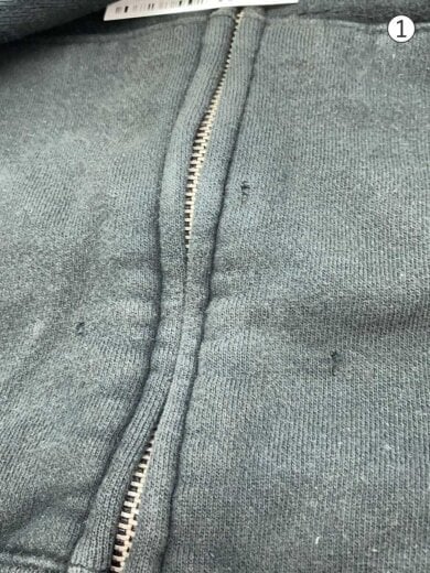 商品画像：90s/ジップパーカー/M/コットン/ブラック/無地// 6