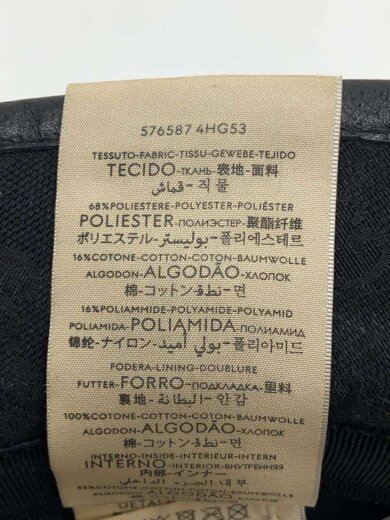 商品画像：GGキャンバス/バケットハット/S/コットン/BLK/総柄/レディース 6