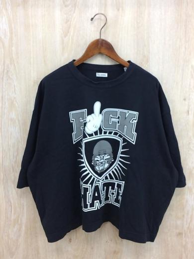 画像：WILLY CHAVARRIAウィリーキャバリエ/SS PANEL TEE FUCK HATE/Tシャツ/S/コットン/BLK1