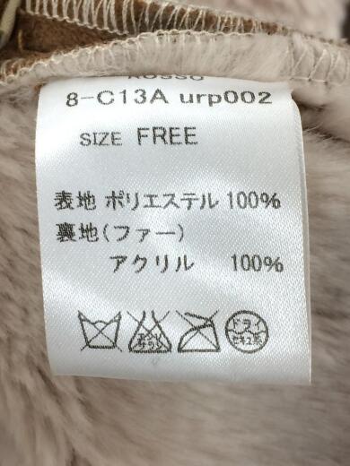 画像：ROSSO URBAN RESEARCHフード付フェイクムートンコート/FREE/ポリエステル/BRW/8-C13A urp0023