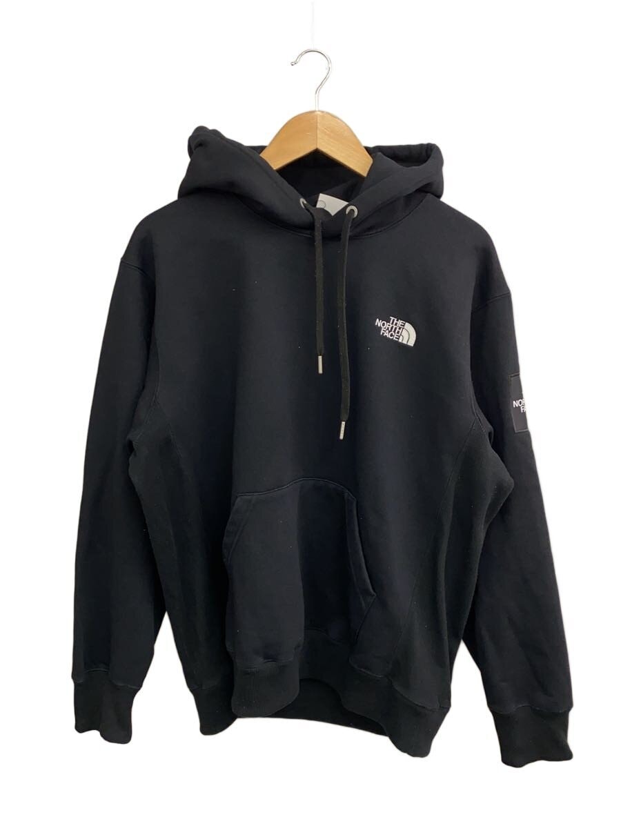 THE NORTH FACE / SQUARE LOGO HOODIE_スクエアロゴフーディ/XL/コットン/BLK