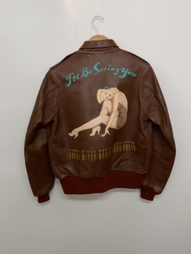 商品画像：レザージャケット・ブルゾン/40/レザー/BRW/無地/TYPEA-2 2