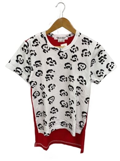 Tシャツ/S/コットン/WHT/総柄/RK-T011