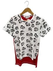 Tシャツ/S/コットン/WHT/総柄/RK-T011