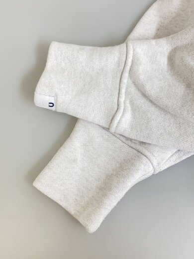 商品画像：ジップパーカー/S/コットン/GRY/無地/233-1222 5