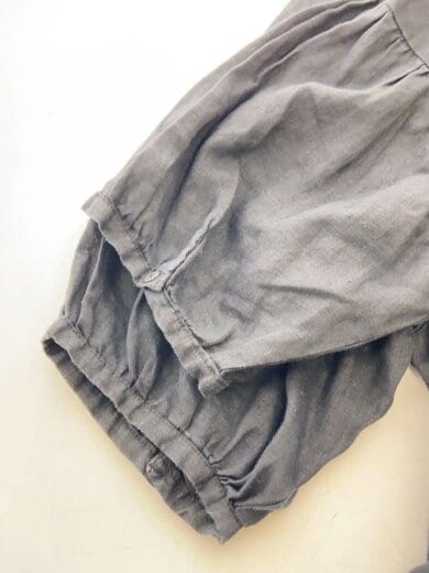 商品画像：半袖ワンピース/--/リネン/BLK/無地/PORTOM1961 5