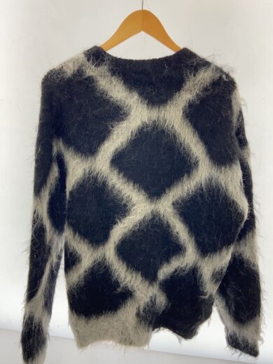 商品画像：ニット・セーター(厚手)/バイカラージャカード シャギーニット/ナイロン/BLK/1613-199-3 2