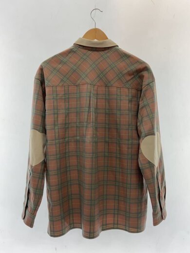 商品画像：長袖シャツ/ハートエルボーパッチシャツ/ポリエステル/PNK/チェック/1032530140 2