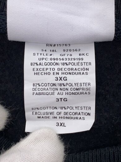 商品画像：スウェット/3L/コットン/BLK/無地/GF70 BKC 4