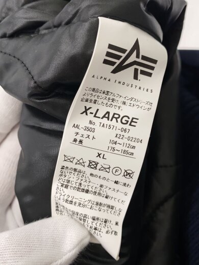 商品画像：フライトジャケット/XL/ナイロン/NVY/TA1571-067 4