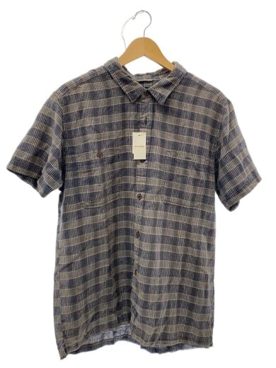 商品画像：半袖シャツ/XXL/ヘンプ/GRY/チェック/53139SP15 1