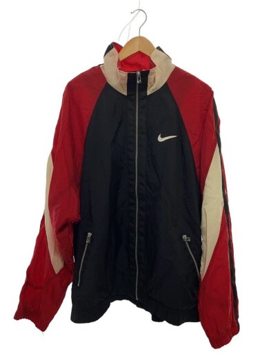 商品画像：ナイロンジャケット/XL/ナイロン/RED/無地 1