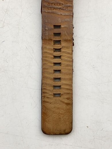 商品画像：クォーツ腕時計/アナログ/レザー/GRY/BRW/SS/DZ-1467 5