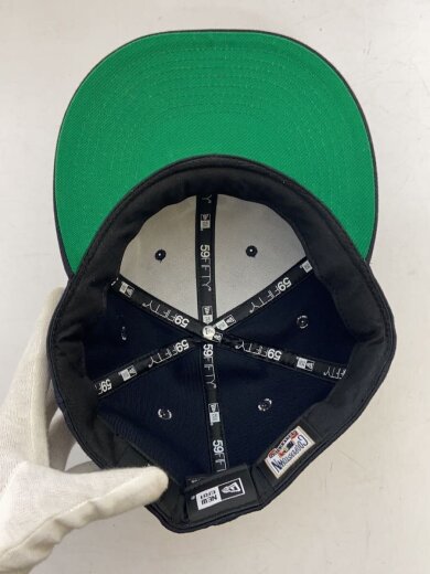 商品画像：キャップ/7 1/2/ポリエステル/NVY/無地/メンズ 4