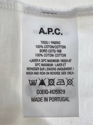 商品画像：Tシャツ/M/コットン/WHT/無地 4