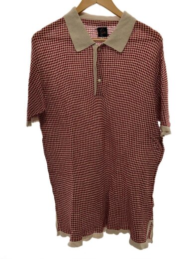 商品画像：ポロシャツ/XS/コットン/RED/総柄/CH261 1