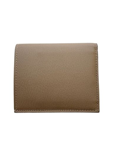 商品画像：2つ折り財布/レザー/BRW/無地/レディース 1