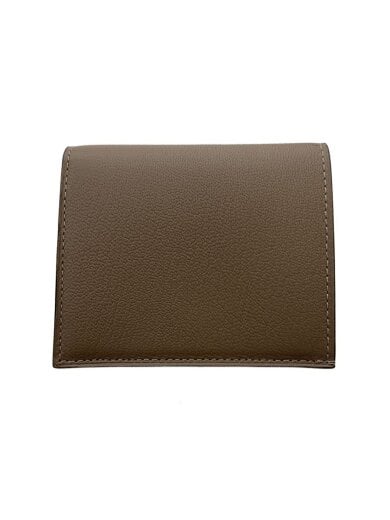 商品画像：2つ折り財布/レザー/BRW/無地/レディース 2