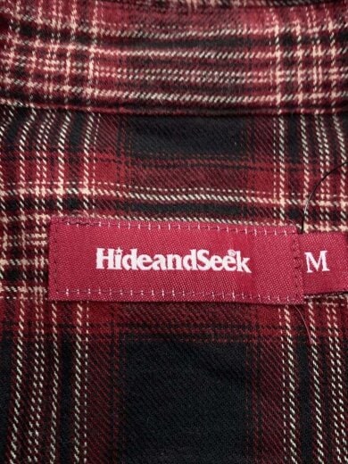 商品画像：長袖シャツ/M/コットン/RED/チェック/HS-11035// 3