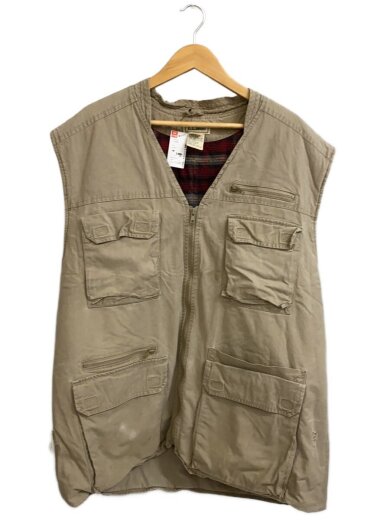 商品画像：ベスト/--/コットン/BEG/無地 1