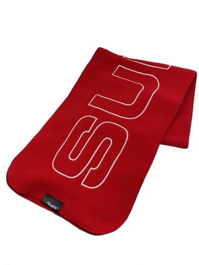 商品画像：マフラー/ポリエステル/RED/メンズ 1