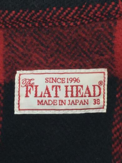 画像：THE FLAT HEADネルシャツ/--/コットン/RED/FN-SNR-101L3