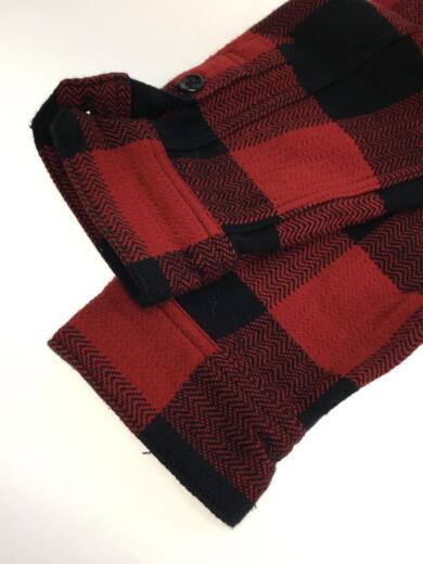 画像：THE FLAT HEADネルシャツ/--/コットン/RED/FN-SNR-101L5