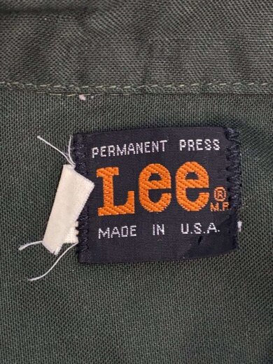 商品画像：70s/ワークシャツ/襟芯/長袖シャツ/M/黒タグ/--/カーキ 3