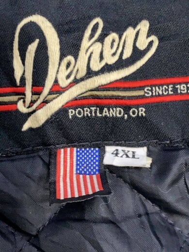 商品画像：dehen/スタジャン/リブレザ-/ウール 3