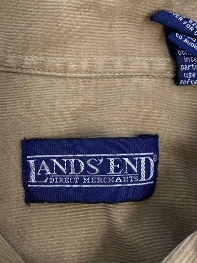 商品画像：90s/フィリピン製/BDシャツ/長袖コーデュロイシャツ/L/コットン/キャメル/企業刺繍 3