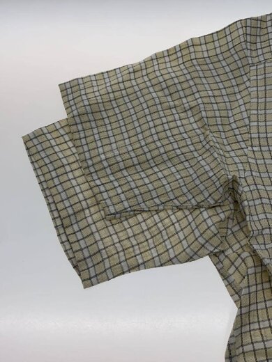 商品画像：タグ付/BDシャツ/半袖シャツ/50/リネン/レーヨン/ホワイト/チェック/59-5930-388 6