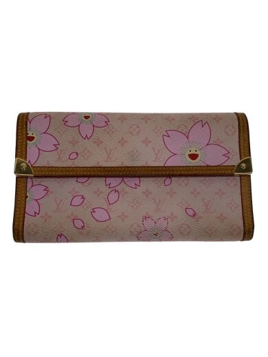 商品画像：ポルト・トレゾール・インターナショナル_モノグラム・チェリーブロッサム/PVC/BRW/レディース 1