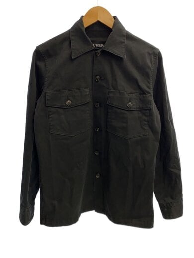 商品画像：長袖シャツ/3/コットン/BLK/mrs144 1