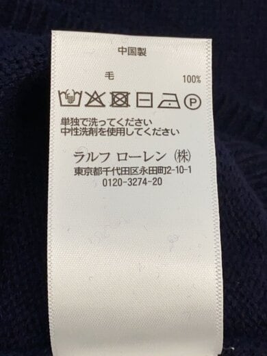 商品画像：スモールポニー/タグ付/ニット・セーター(薄手)/M/ウール/NVY/0200011764 4