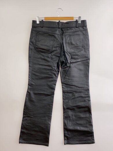 商品画像：ストレートパンツ/36/牛革/BLK/7001004 2