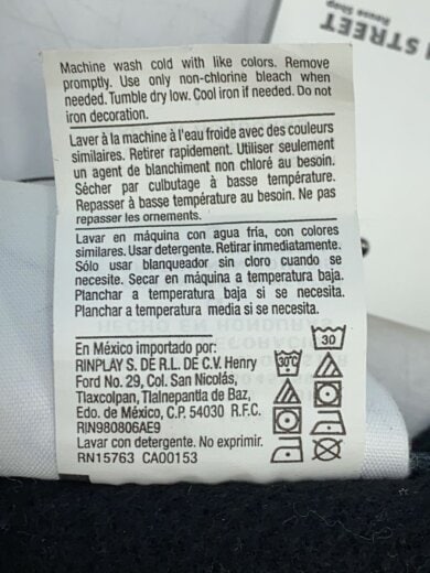 商品画像：スウェット/L/コットン/BLK/070036045559 5