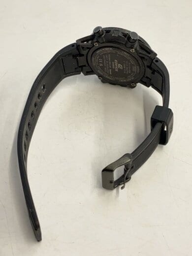 商品画像：ソーラー腕時計_EDIFICE/アナログ/ラバー/BLK/BLK// 4