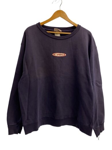 商品画像：CRU/USA製/スウェット/--/コットン/NVY/両面ロゴプリント 1