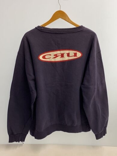 商品画像：CRU/USA製/スウェット/--/コットン/NVY/両面ロゴプリント 2