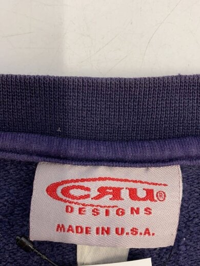 商品画像：CRU/USA製/スウェット/--/コットン/NVY/両面ロゴプリント 3